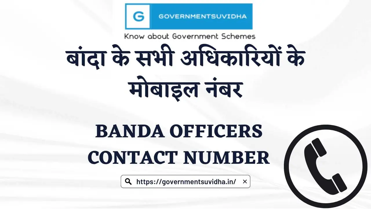 Banda officiers contact number